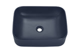 Aufsatzwaschbecken 50,5 × 38 cm – Navy Blue Matt, matt, eckig – Ansicht 3