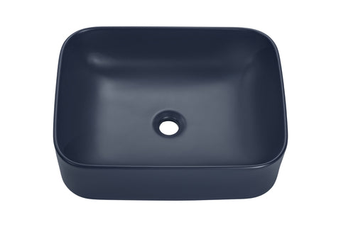 Aufsatzwaschbecken 50,5 × 38 cm – Navy Blue Matt, matt, eckig – Ansicht 3