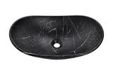 Aufsatzwaschbecken 61,5 × 36 cm – Schwarz, matt, oval – Ansicht 3