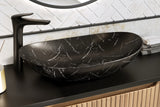Aufsatzwaschbecken 61,5 × 36 cm – Schwarz, matt, oval – Ansicht 5
