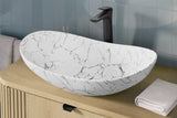Aufsatzwaschbecken 61,5 × 36 cm – Weiß, matt, oval – Ansicht 5