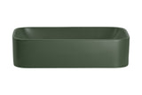 Aufsatzwaschbecken 61 × 38 cm – Grün, matt, eckig – Ansicht 2