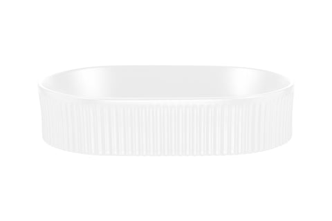 Aufsatzwaschbecken Bellona 48 × 32,5 cm – Weiß, glänzend, oval – Ansicht 6