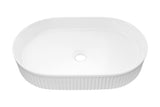 Aufsatzwaschbecken Bellona 56 × 36 cm – Weiß, glänzend, oval – Ansicht 3