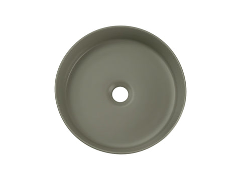 Aufsatzwaschbecken Bellona II 36 × 36 cm – Grün, matt, rund – Ansicht 3