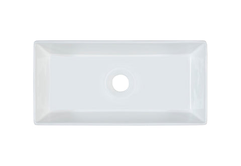 Aufsatzwaschbecken Gaia 45 × 22 cm – Weiß, glänzend, eckig – Ansicht 3