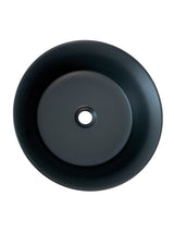 Aufsatzwaschbecken Madea 40 × 40 cm – Schwarz, matt, rund