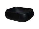 Aufsatzwaschbecken Nikea 45 × 40 cm – Schwarz, matt, eckig