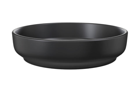 Aufsatzwaschbecken Riva I 40 × 40 cm – Schwarz, matt, rund – Ansicht 2