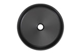 Aufsatzwaschbecken Riva I 40 × 40 cm – Schwarz, matt, rund – Ansicht 3
