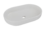 Aufsatzwaschbecken Riva II 55 × 35 cm – Beton hell, matt, oval