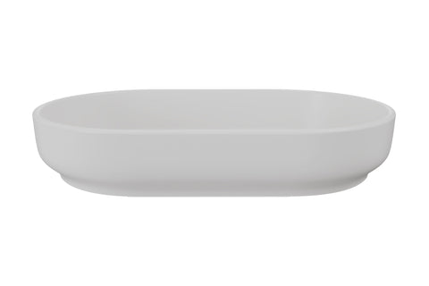 Aufsatzwaschbecken Riva II 55 × 35 cm – Beton hell, matt, oval – Ansicht 2