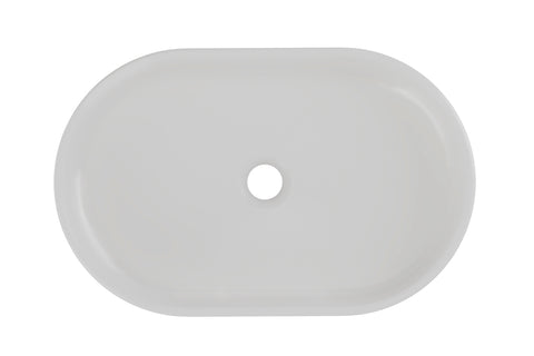 Aufsatzwaschbecken Riva II 55 × 35 cm – Beton hell, matt, oval – Ansicht 3