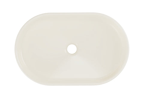 Aufsatzwaschbecken Riva II 55 × 35 cm – Elfenbein, matt, oval – Ansicht 3