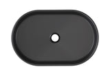 Aufsatzwaschbecken Riva II 55 × 35 cm – Schwarz, matt, oval – Ansicht 3