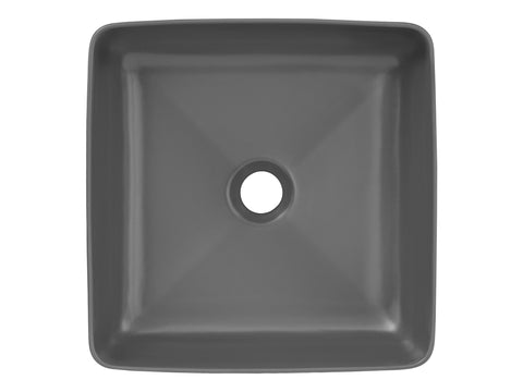 Aufsatzwaschbecken Slima 37 × 37 cm – Gray Matt, matt, quadratisch – Ansicht 3