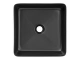 Aufsatzwaschbecken Slima 37 × 37 cm – Schwarz, matt, quadratisch – Ansicht 3