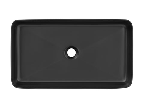 Aufsatzwaschbecken Slima 61 × 34 cm – Schwarz, matt, eckig – Ansicht 3