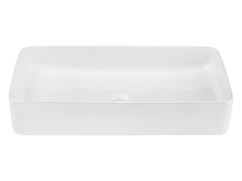 Aufsatzwaschbecken Slima 61 × 34 cm – Weiß, glänzend, eckig – Ansicht 2