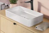 Aufsatzwaschbecken Slima 61 × 34 cm – Weiß, glänzend, eckig – Ansicht 7