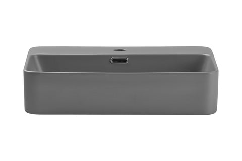 Aufsatzwaschbecken Trusta 55 × 38 cm – Light Gray, matt, eckig – Ansicht 2