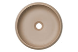 Aufsatzwaschbecken Wika 36 × 36 cm – Cappuccino Matt, matt, rund – Ansicht 3