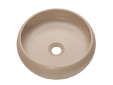 Aufsatzwaschbecken Wika 36 × 36 cm – Cappuccino Matt, matt, rund – Ansicht 4