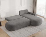 Ecksofa Diune – Grau – Ottomane rechts