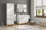 Hochschrank - Badschrank - Bali White - Praktische und effiziente Aufbewahrung. - ROYAL24_MARKT