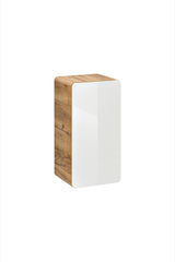 Badezimmer-Hängeschrank Amaris Weiß Hochglanz 35 × 68 × 32 cm mit 1 Tür