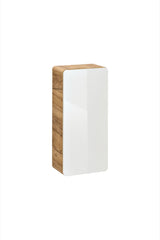 Badezimmer-Hängeschrank Amaris Weiß Hochglanz 35 × 75 × 22 cm mit 1 Tür