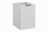 Badezimmer-Hängeschrank Ardena Weiß matt 40 × 57 × 46 cm mit Wäschekorb
