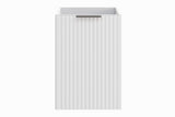 Badezimmer-Hängeschrank Ardena Weiß matt 40 × 57 × 46 cm mit Wäschekorb – Ansicht 2
