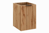 Badezimmer-Hängeschrank Ardena Wotan Eiche 40 × 57 × 46 cm mit Wäschekorb
