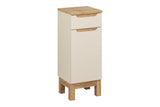 Badezimmer-Hängeschrank Balvina Kaschmir matt 35 × 87 × 33 cm mit 1 Tür und 1 Schublade