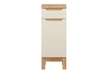 Badezimmer-Hängeschrank Balvina Kaschmir matt 35 × 87 × 33 cm mit 1 Tür und 1 Schublade – Ansicht 2
