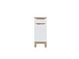 Badezimmer-Hängeschrank Balvina Weiß Hochglanz 35 × 86 × 33 cm mit 1 Tür und 1 Schublade – Ansicht 2