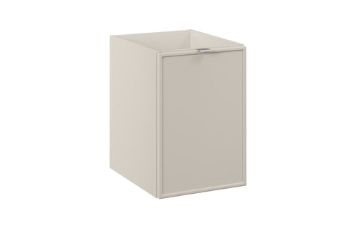 Badezimmer-Hängeschrank Bellisa Kaschmir matt 40 × 57 × 46 cm mit Wäschekorb