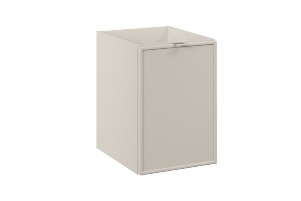 Badezimmer-Hängeschrank Bellisa Kaschmir matt 40 × 57 × 46 cm mit Wäschekorb