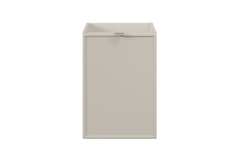 Badezimmer-Hängeschrank Bellisa Kaschmir matt 40 × 57 × 46 cm mit Wäschekorb – Ansicht 2