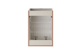 Badezimmer-Hängeschrank Bellisa Kaschmir matt 40 × 57 × 46 cm mit Wäschekorb – Ansicht 4