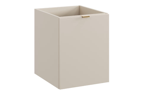 Badezimmer-Hängeschrank Dalvira Kaschmir matt 40 × 50 × 46 cm mit Wäschekorb