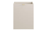 Badezimmer-Hängeschrank Dalvira Kaschmir matt 40 × 50 × 46 cm mit Wäschekorb – Ansicht 2