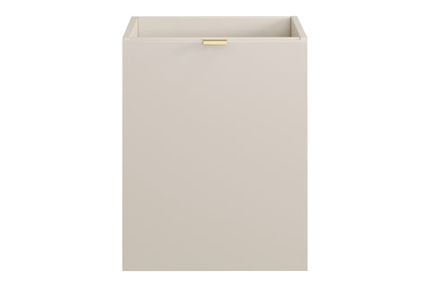 Badezimmer-Hängeschrank Dalvira Kaschmir matt 40 × 50 × 46 cm mit Wäschekorb – Ansicht 2