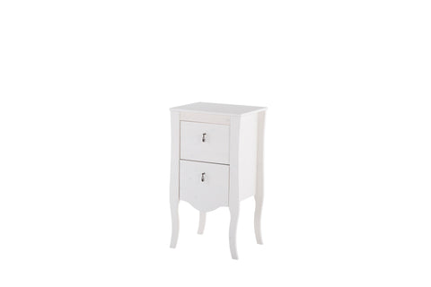 Badezimmer-Hängeschrank Elisara Weiß 45 × 82 × 36 cm mit 2 Schubladen – Ansicht 2