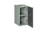 Badezimmer-Hängeschrank Linora Schilfgrün 30 × 57 × 39 cm mit 1 Tür – Ansicht 3