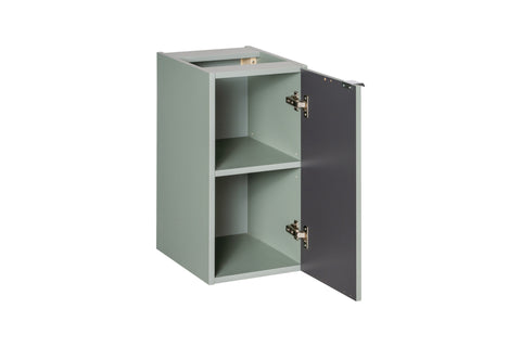 Badezimmer-Hängeschrank Linora Schilfgrün 30 × 57 × 39 cm mit 1 Tür – Ansicht 3