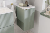 Badezimmer-Hängeschrank Linora Schilfgrün 30 × 57 × 39 cm mit 1 Tür – Ansicht 5