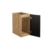 Badezimmer-Hängeschrank Luxera Schwarz matt 30 × 57 × 46 cm mit 1 Tür – Ansicht 3