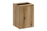 Badezimmer-Hängeschrank Novira Coast Evoke Eiche 40 × 57 × 39 cm mit Wäschekorb – Coast Evoke Eiche